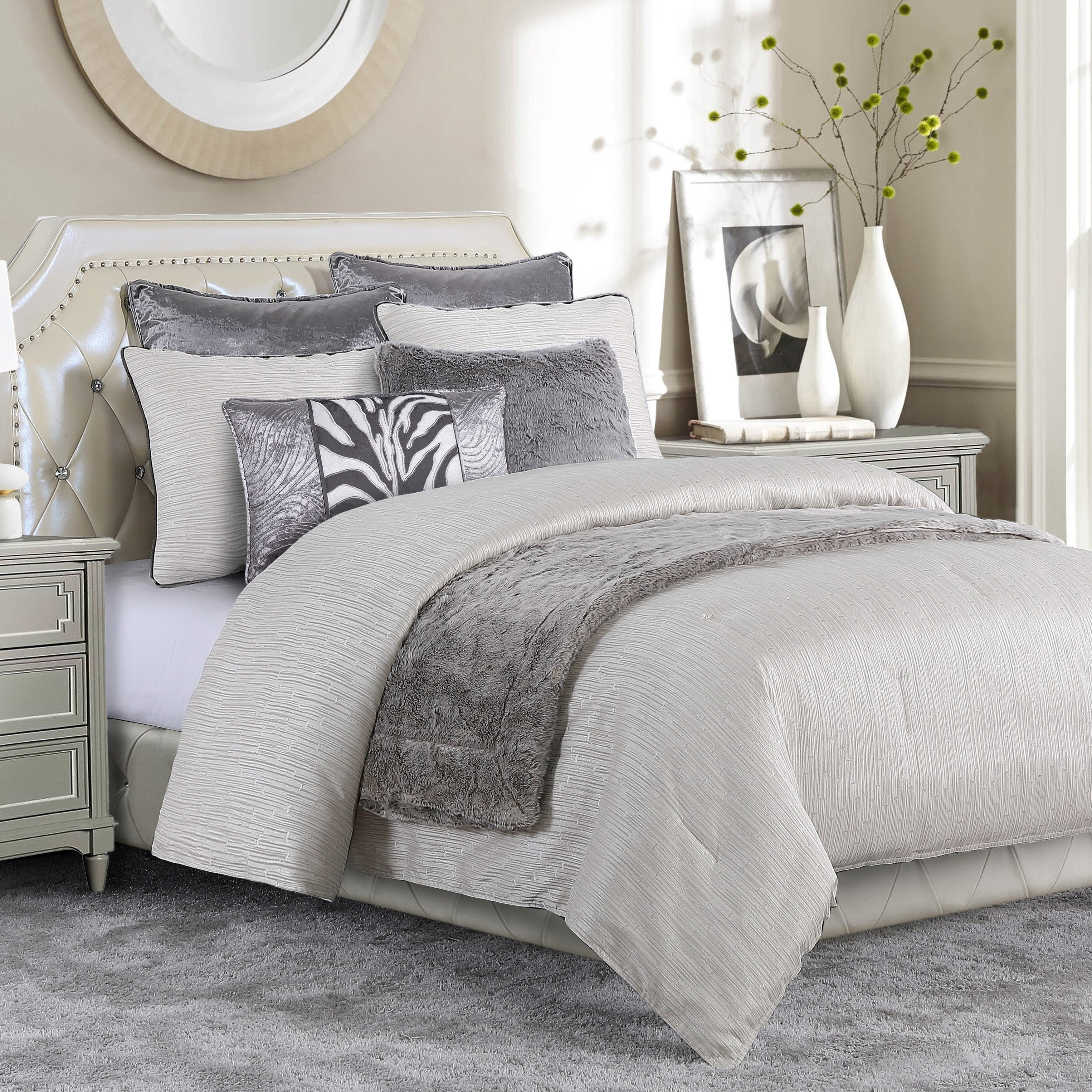 4 Pc Celeste Comforter Set Super Queen