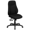 High Back Black Fabric Multi Functional Ergonomic Chair