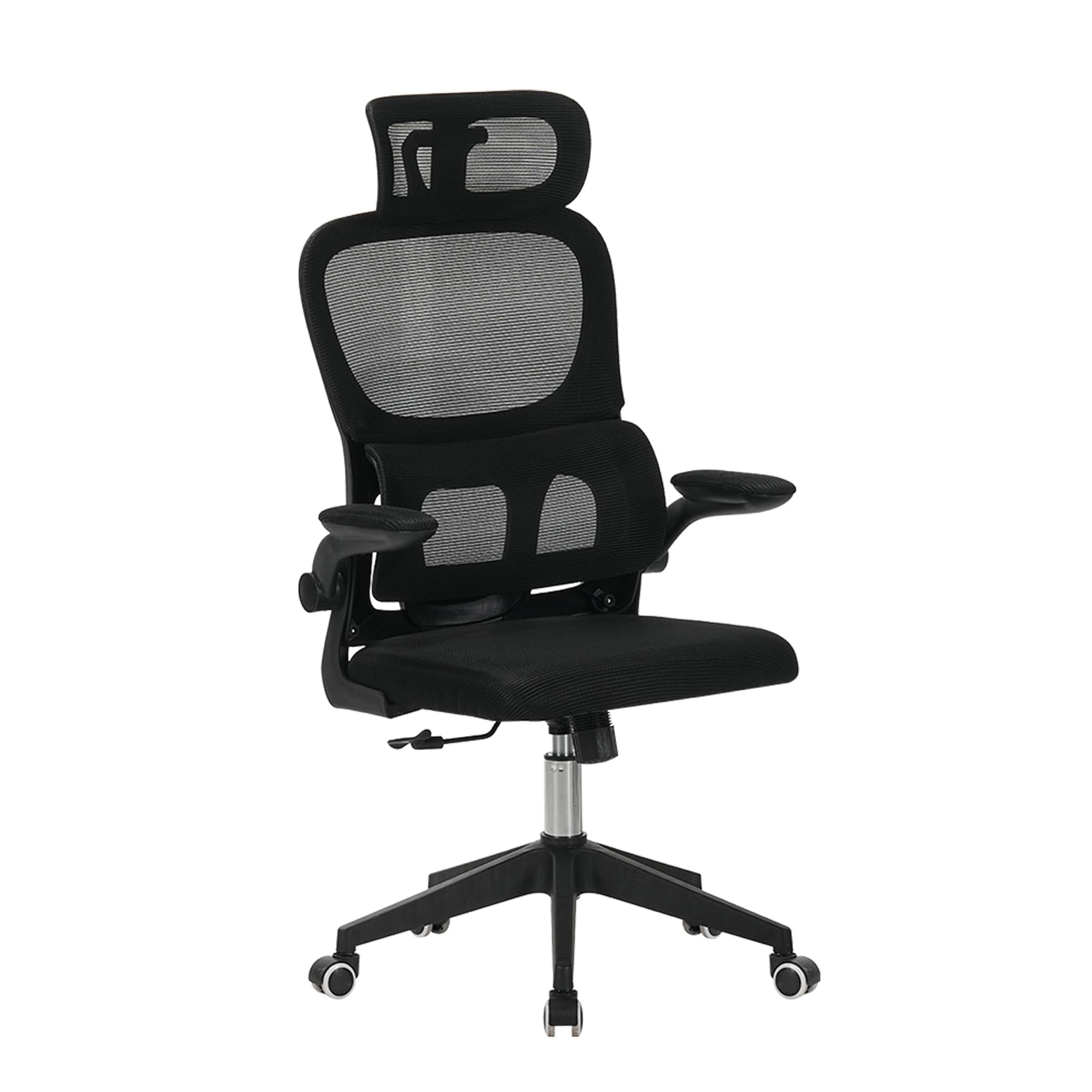 High Back Ergonomic Office Chair With Wheels Tilt Function 3D Headrest Lumbar Support Swivel Rolling Computer Chair