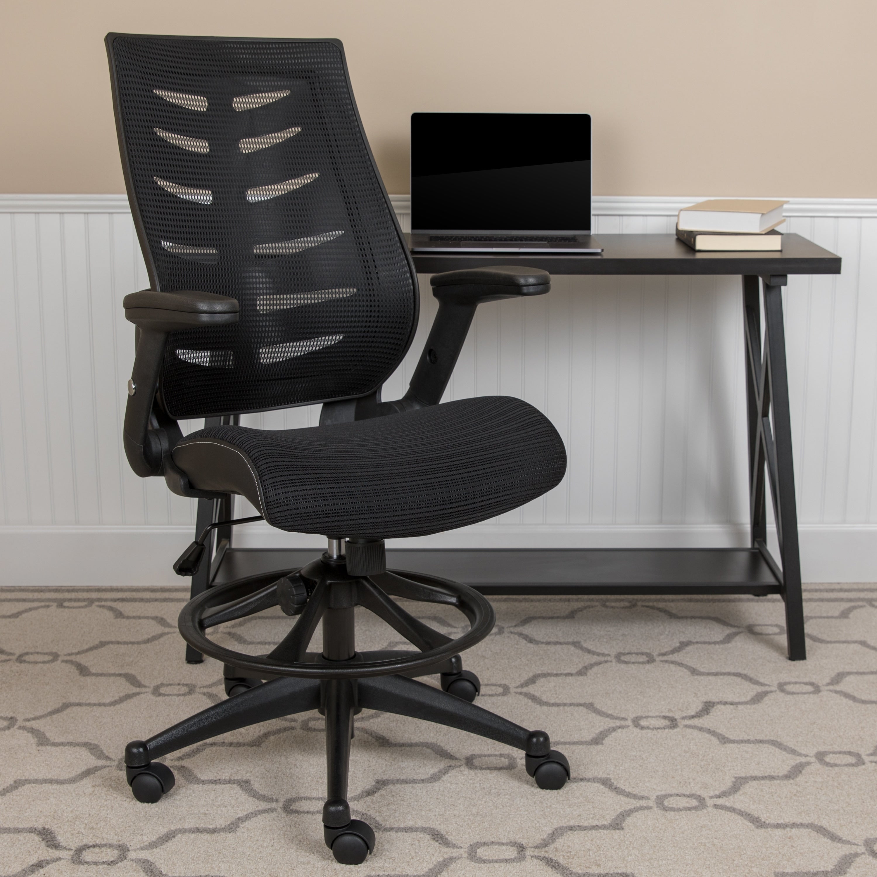 Porch Den Bucher Mesh Drafting Chair