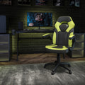 Porch Den Glacier High Back Racing Style Ergonomic Gaming Chair With Flip Up Arms