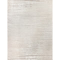 High Low Handloomed Viscose Silver Area Rug 10 X 14