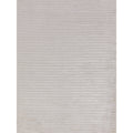 High Low Handloomed Viscose White Area Rug
