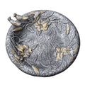High Quality Metal Bird Bath With Singing Birds No Assembly Required