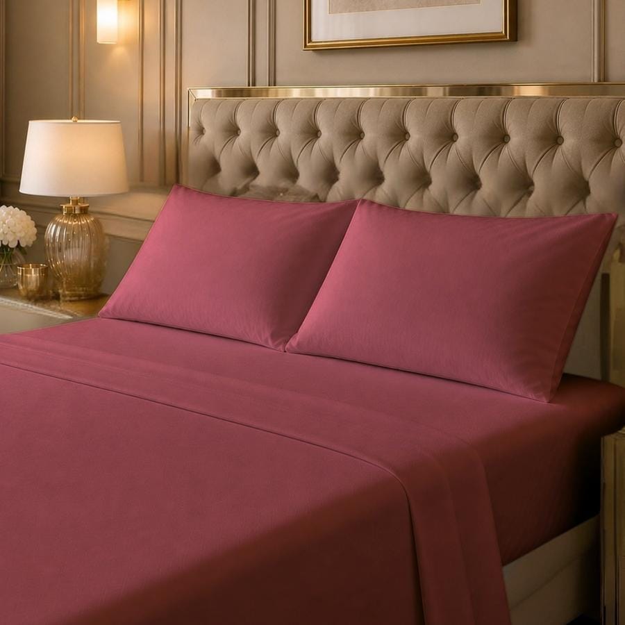 High Thread Count 1000 Cotton Blend Deep Pocket 4 Piece Cooling Sheet Set