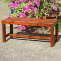 International Carvan Highland Acacia 42 Inch Backless Garden Bench
