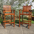 International Caravan Highland Bar Height Bar Stool Set Of 2