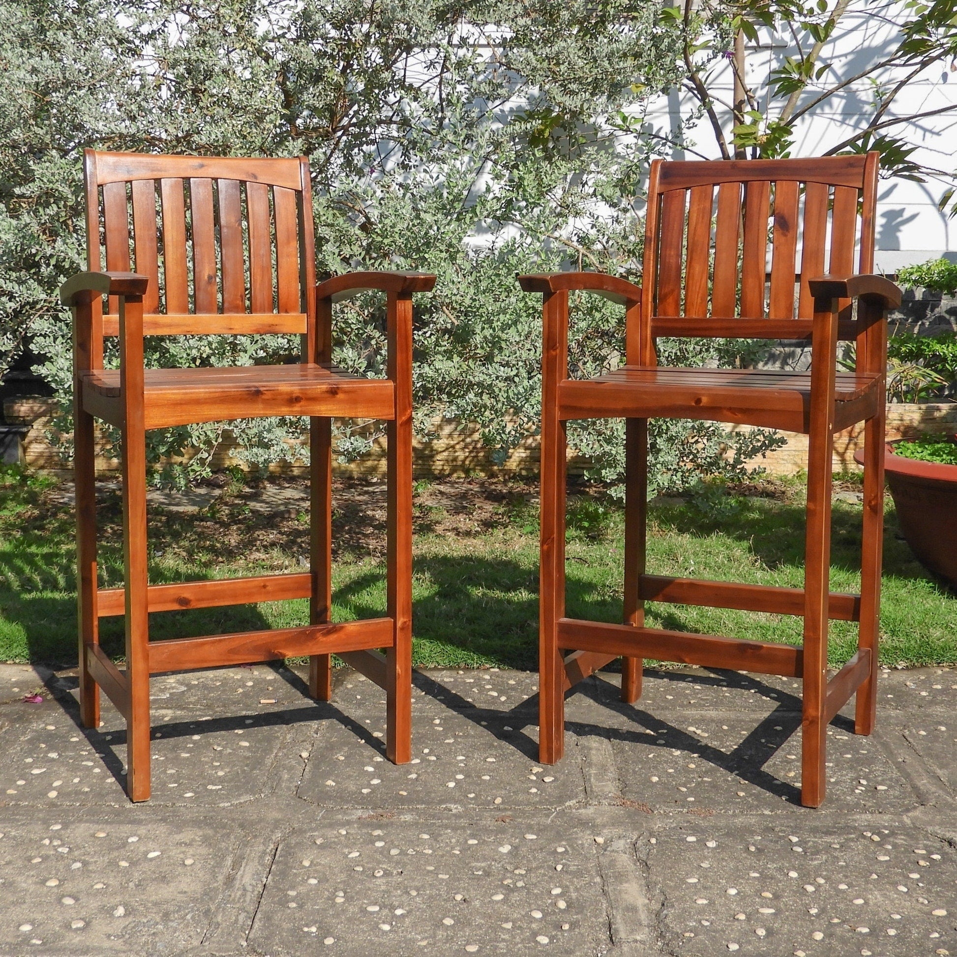 International Caravan Highland Bar Height Bar Stool Set Of 2
