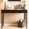 Copper Grove Waterfront Black 2 Drawer Desk
