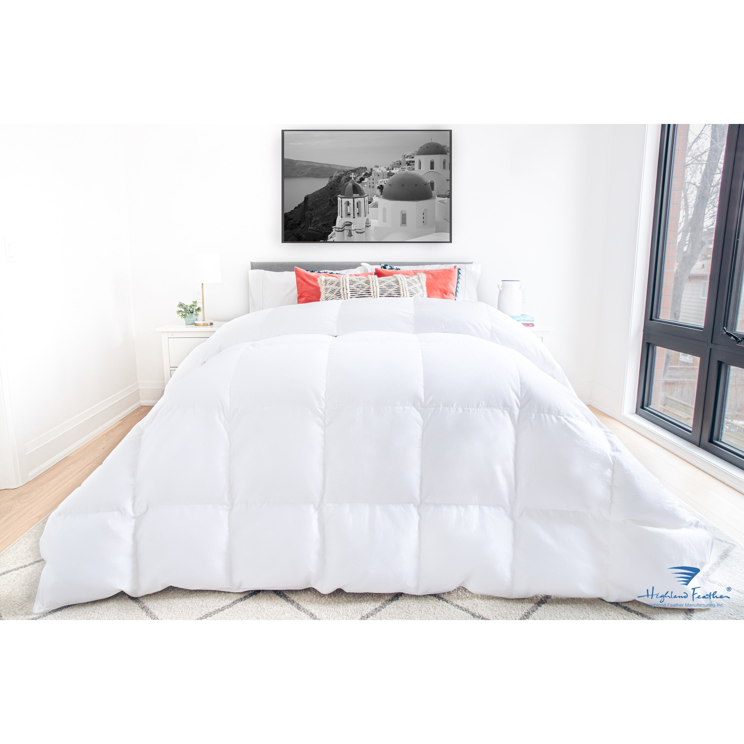 Highland Feather Carmel Canadian Hutterite White Goose Down Comforter