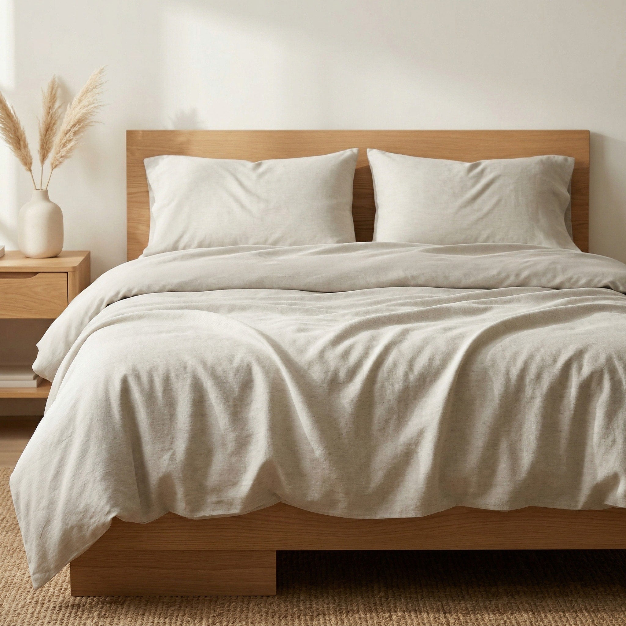 Highland Feather Bamboo Linen Fitted Duvet Cover