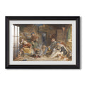 Highland Hospitality 1832 John Frederick Lewis Custom Framed Print
