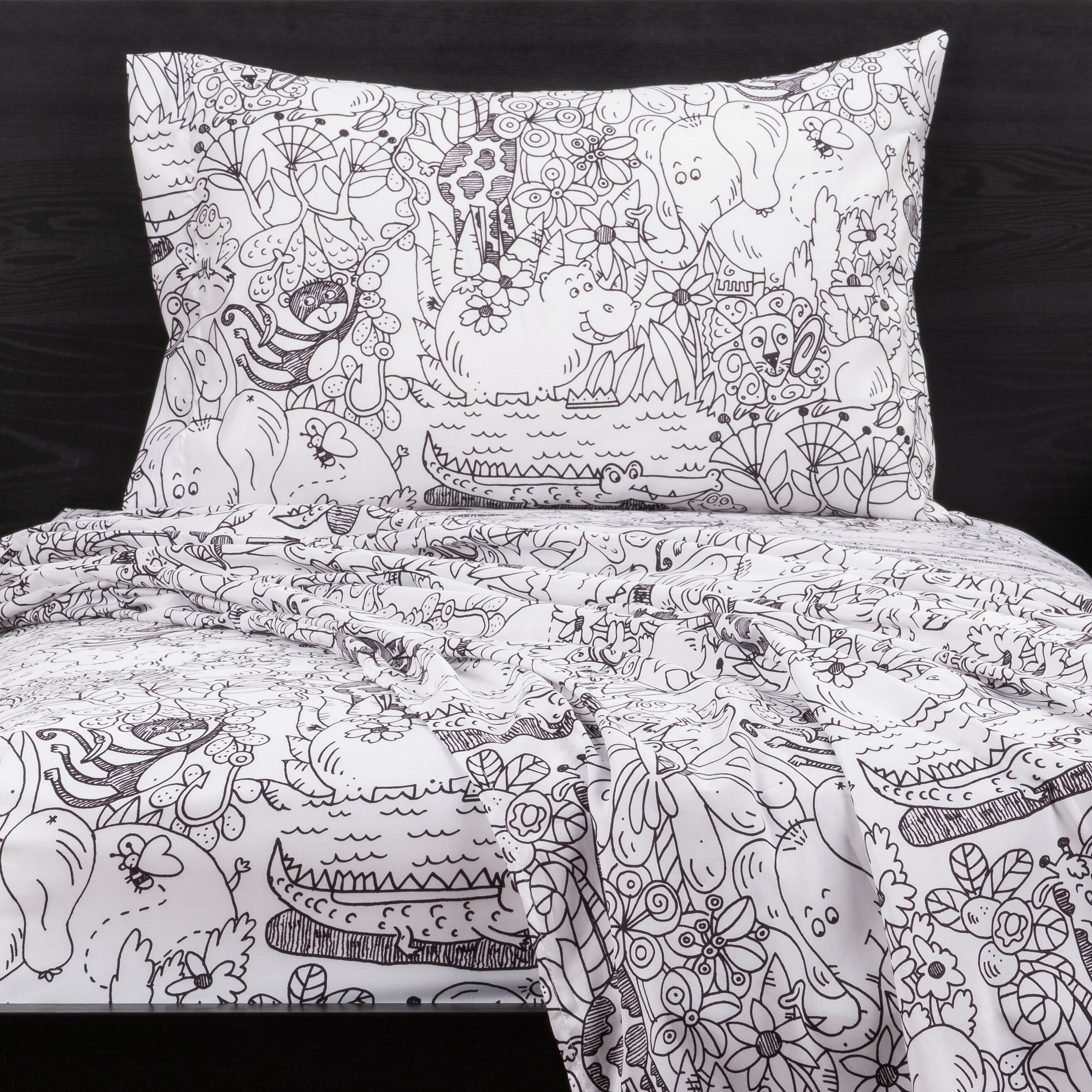 Highlights Jungle Jamboree Hidden Pictures Twin Sheet Set