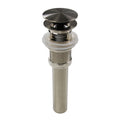 Highpoint Collection Brushed Nickel Finish Umbrella Drain With Overflow For Bathroom Sinks