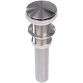Highpoint Collection Brushed Nickel Umbrella Drain Without Overflow For Bathroom Sink