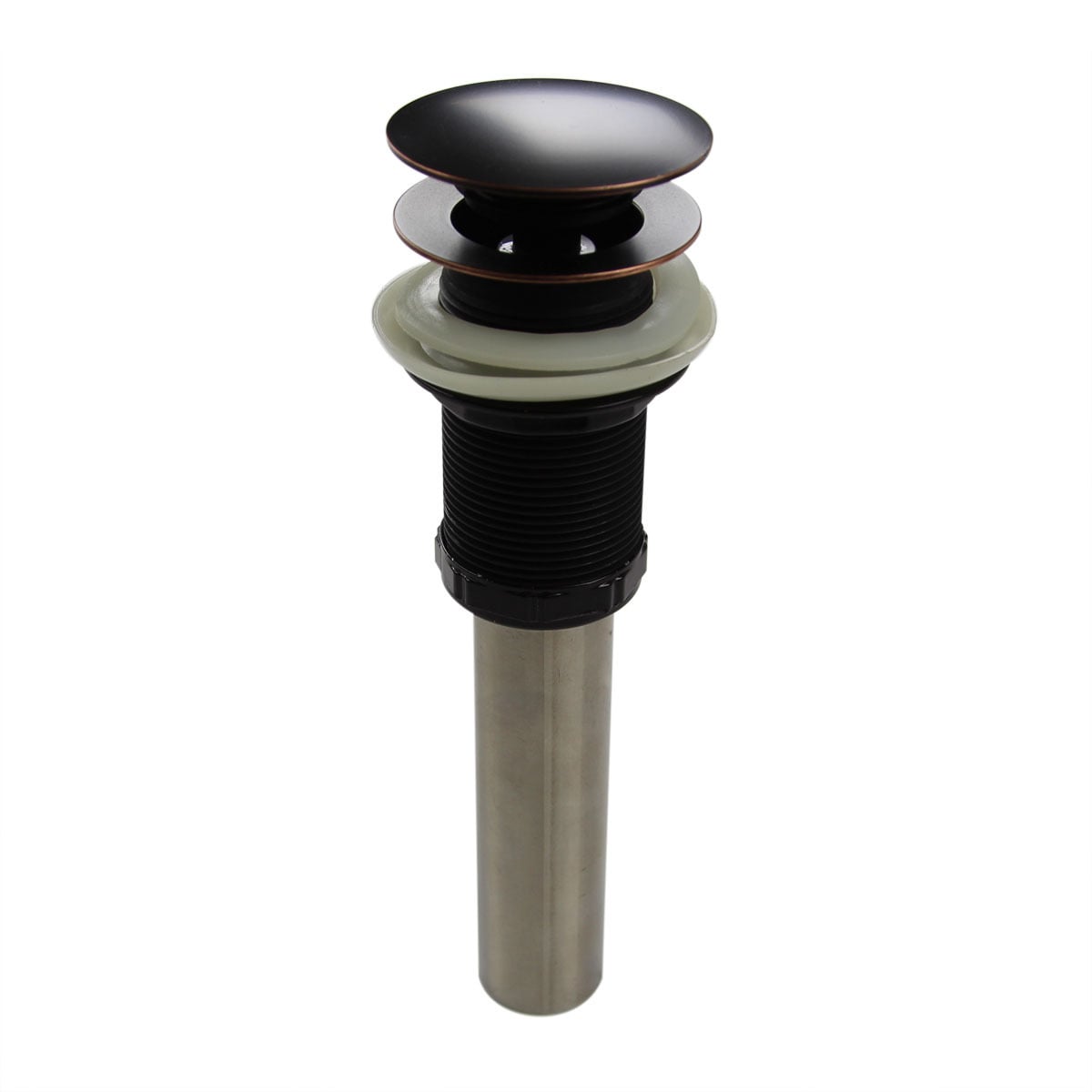 Highpoint Collection Oil Rubbed Bronze Umbrella Drain Without Overflow For Bathroom Sink