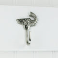 Highpoint Collection Satin Nickel Plated Fish Wall Hooks Set Of 4