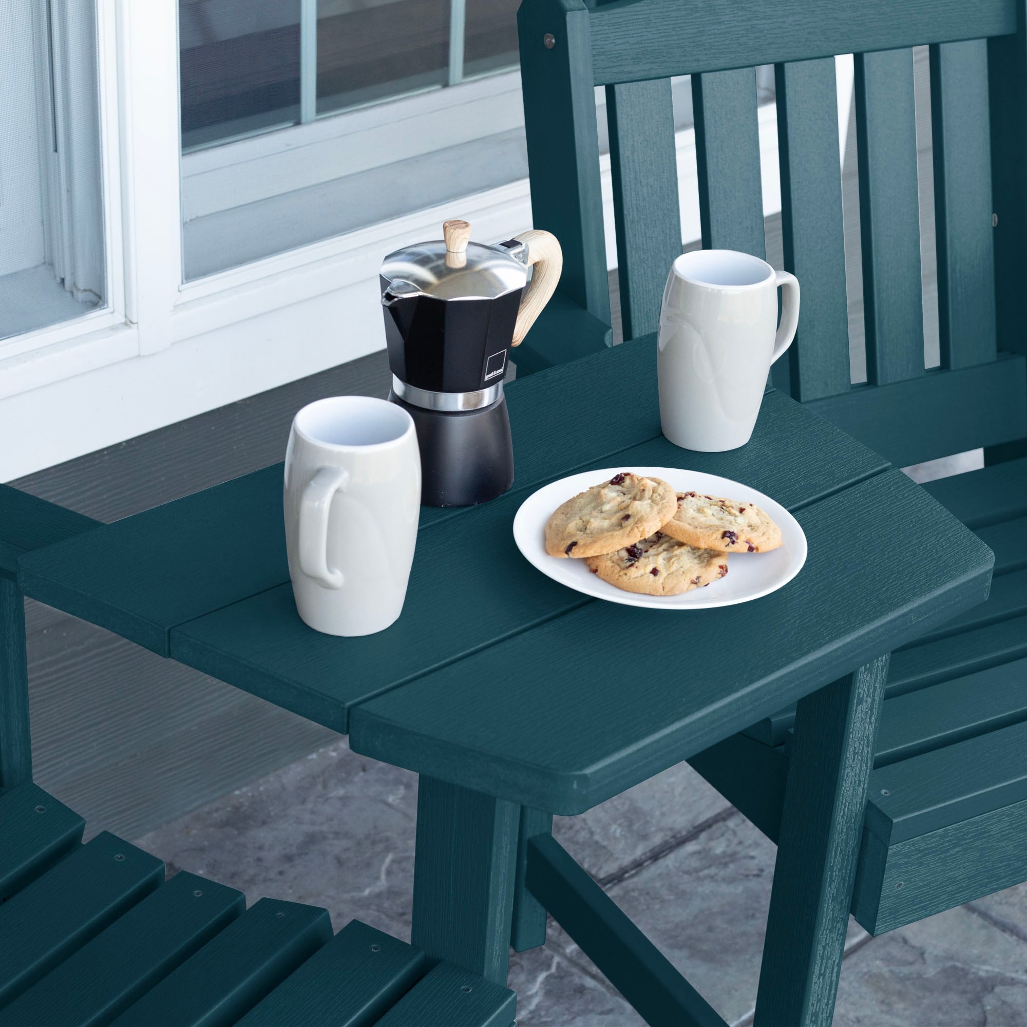 Highwood Eco Friendly Adirondack Tete A Tete Connecting Table