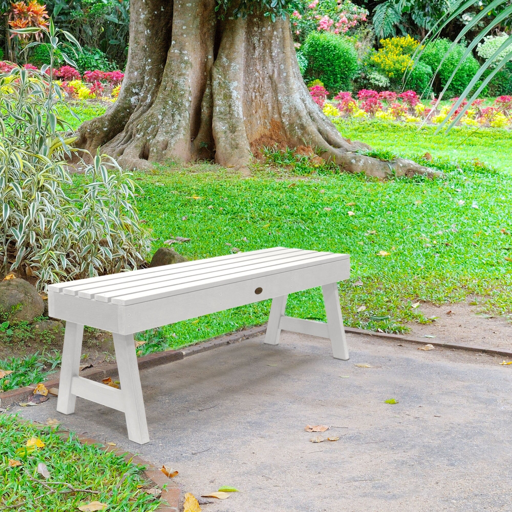 Highwood Weatherly 4 Foot Eco Friendly Synthetic Wood Picnic Bench