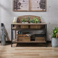 Furniture Of America Hildebrand Reclaimed Oak Plant Stand