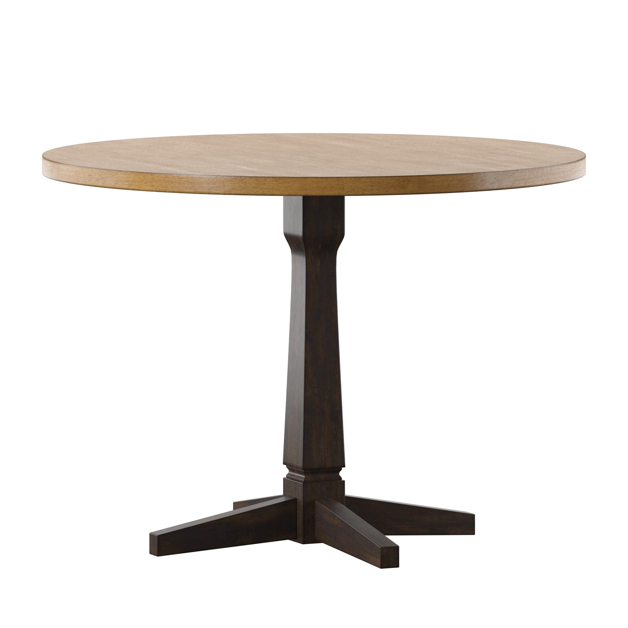 Hillpointe Round Two Tone Dining Table By Inspire Q Classic
