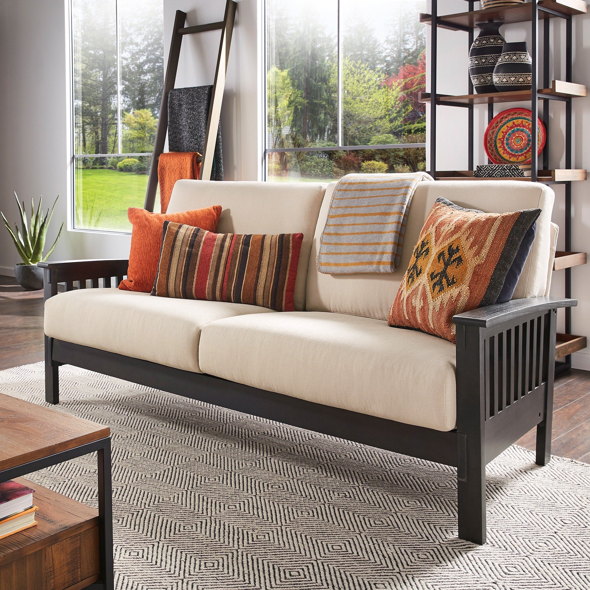 Hills Mission Style Oak Sofa By Inspire Q Classic