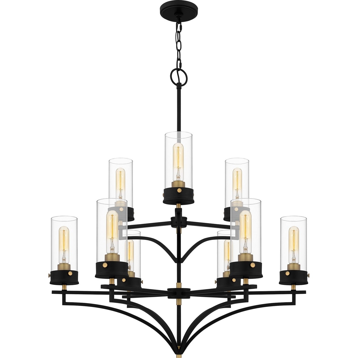 Hillside 9 Light Chandelier In Matte Black