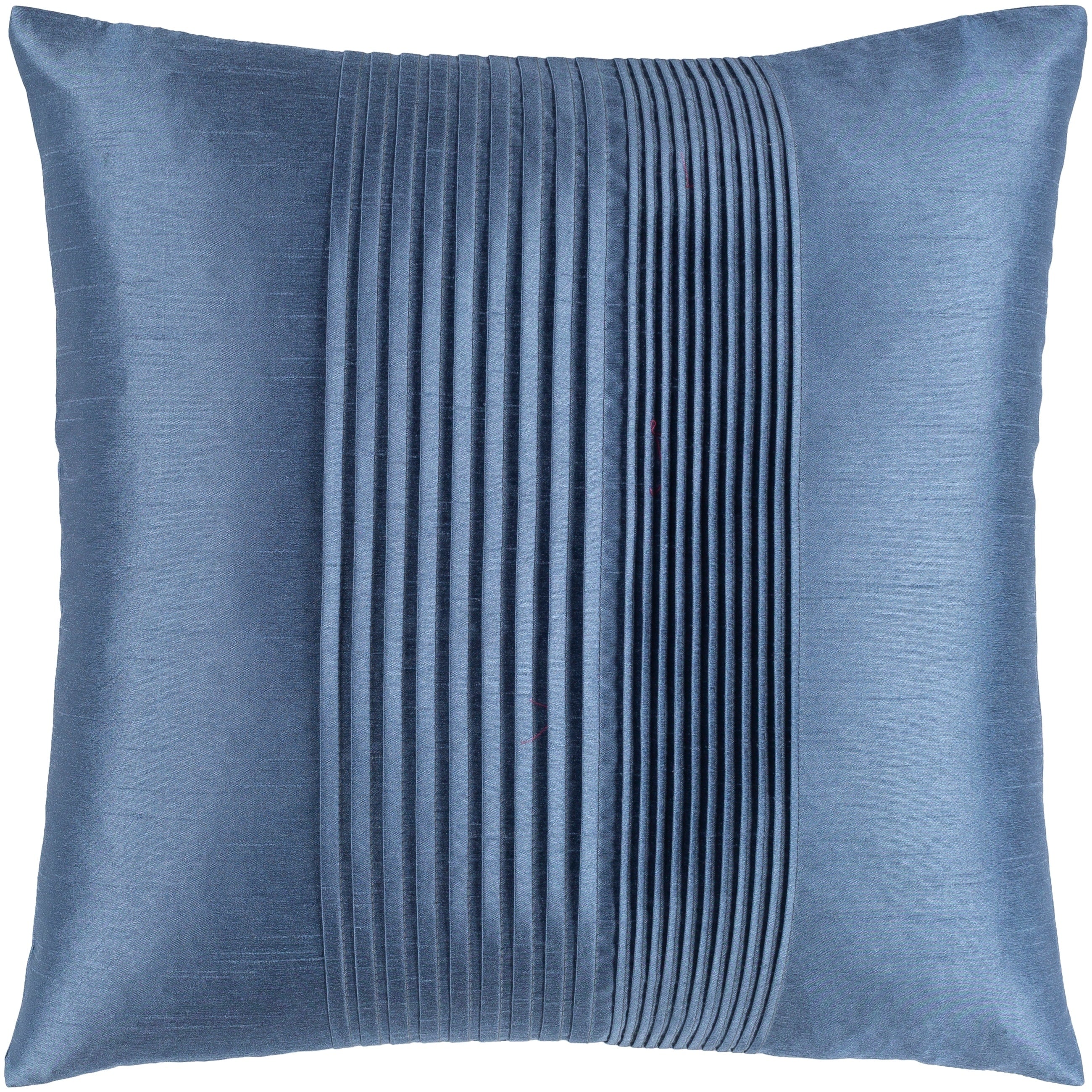 Hind Pleated Solid Throw Pillow Cover