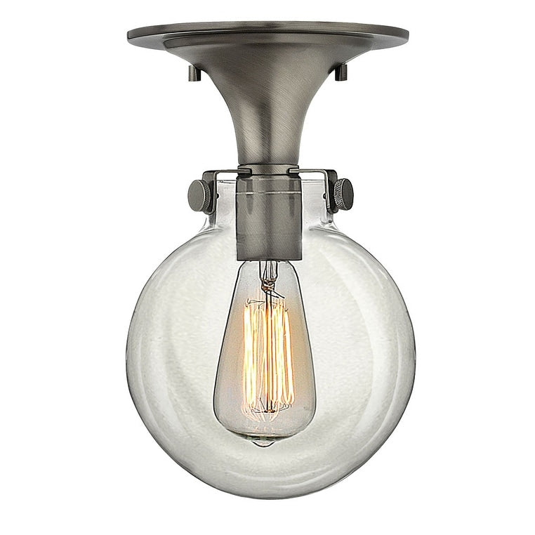 Hinkley Lighting 1 Light Indoor Semi Flush Ceiling Fixture With Clear