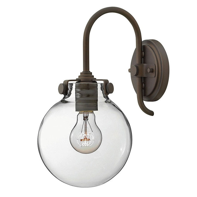 Hinkley Lighting 1 Light Indoor Wall Sconce With Clear Globe Shade