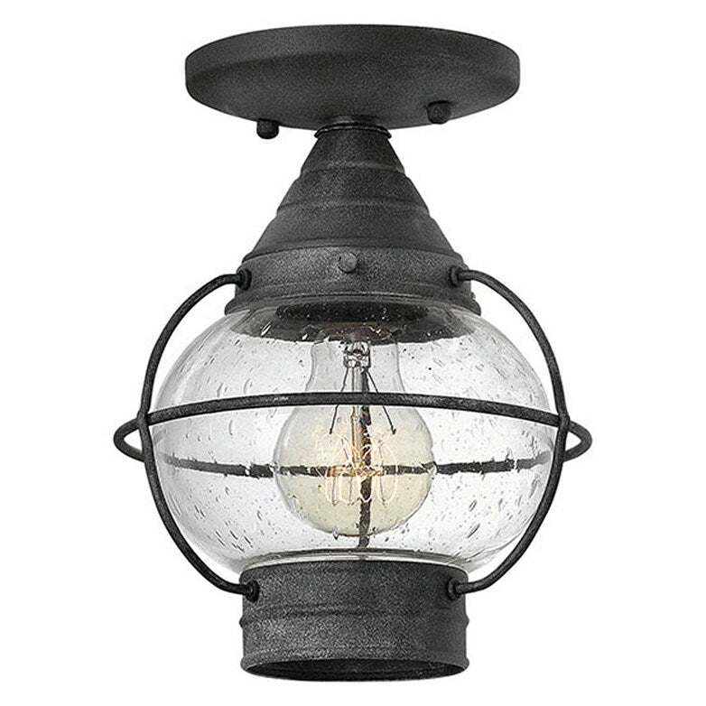 Hinkley Lighting 2203 1 Light Semi Flush Outdoor Ceiling Fixture From