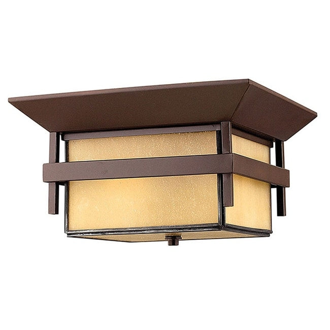 Hinkley Lighting 2 Light 12.25 Width Outdoor Flush Mount Ceiling