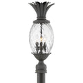 Hinkley Lighting 2121 Plantation 3 Light 25 Tall Outdoor Single Head Post Light Museum Black N A