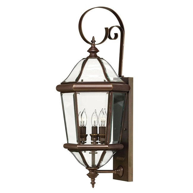 Hinkley Lighting 27 Height 3 Light Lantern Outdoor Wall Sconce From