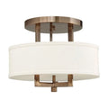Hinkley Lighting 3 Light 15 Width Semi Flush Ceiling Fixture From The
