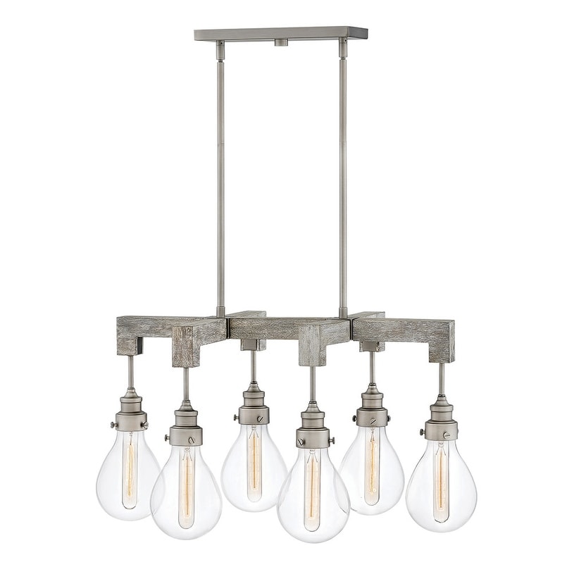 Hinkley Lighting 3268 6 Light 30 Wide Linear Chandelier From The