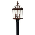 Hinkley Lighting Augusta 3 Light 23.25 Tall Post Light With Clear