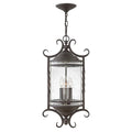 Hinkley Lighting Casa 3 Light 12 Wide Wrought Iron Outdoor Pendant