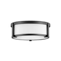 Hinkley Lighting Lowell 2 Light 13 Wide Flush Mount Drum Ceiling