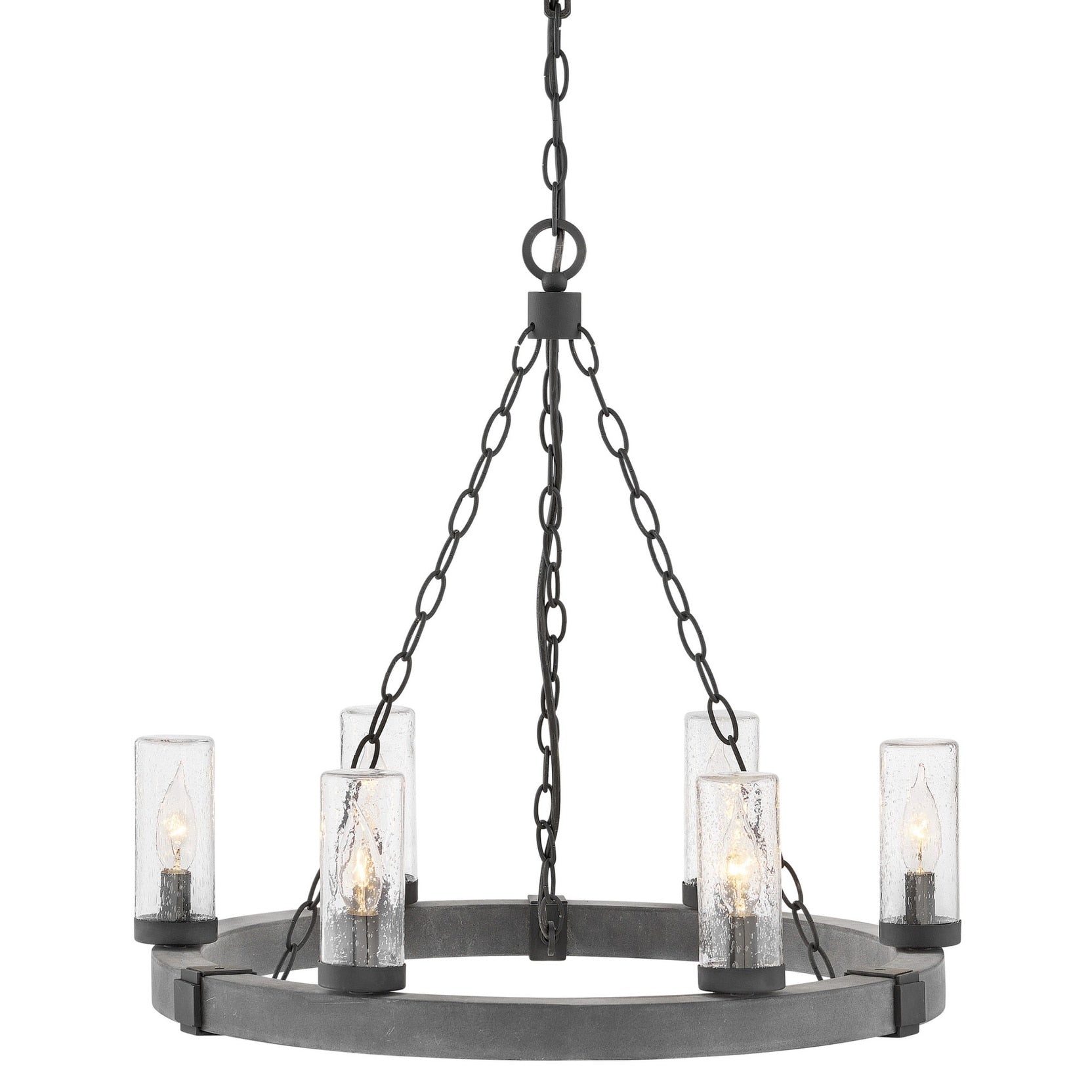 Hinkley Lighting 29206 Ll Sawyer 6 Light 24 Wide Led Outdoor Chandelier N A