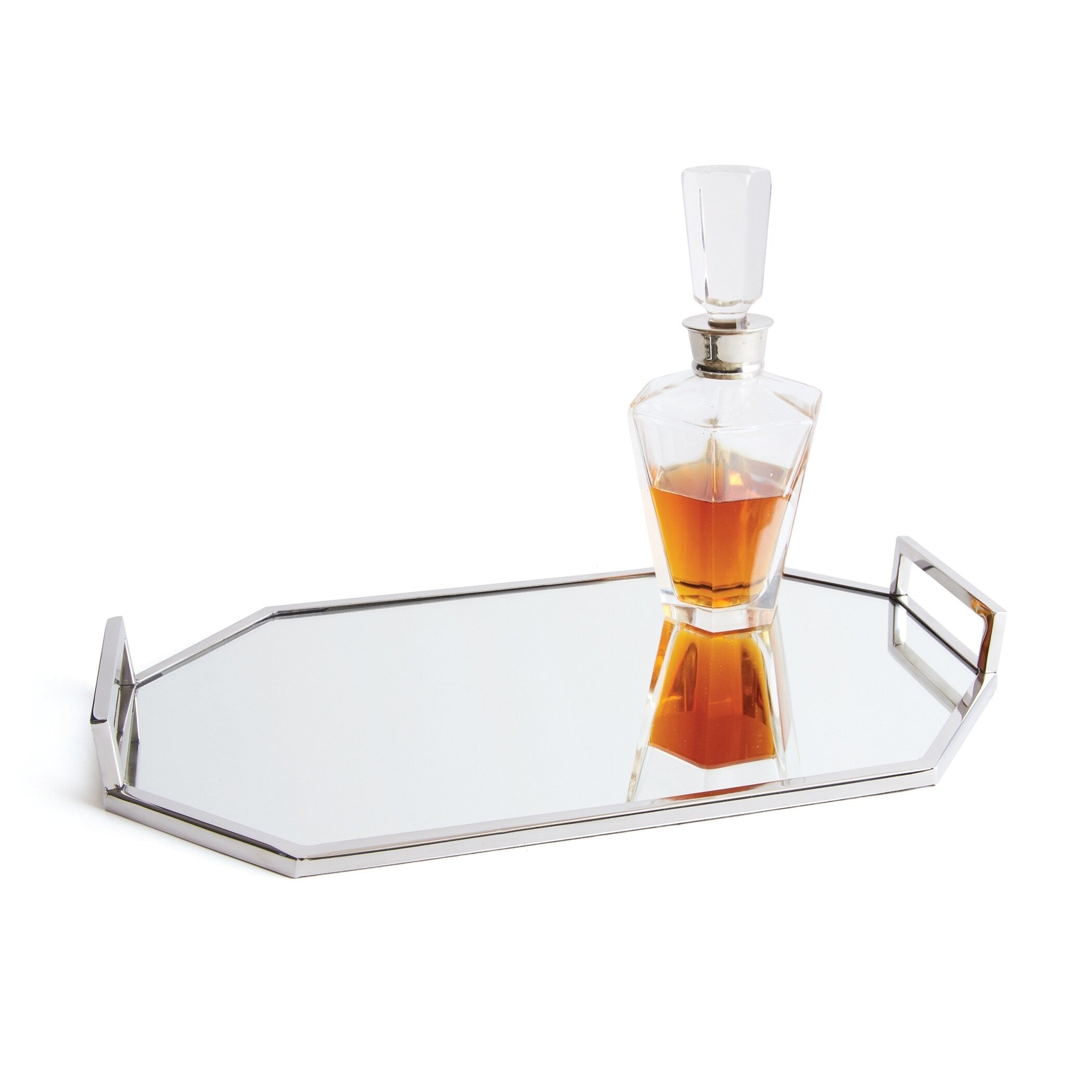 Hip Vintage Anaheim Polished Nickel Handle Tray