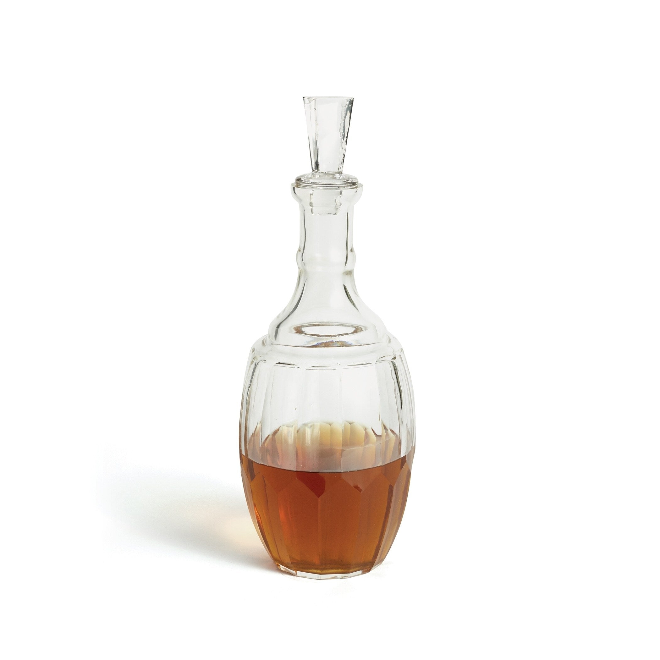 Hip Vintage Ludlow Hand Cut And Polished Glass Decanter