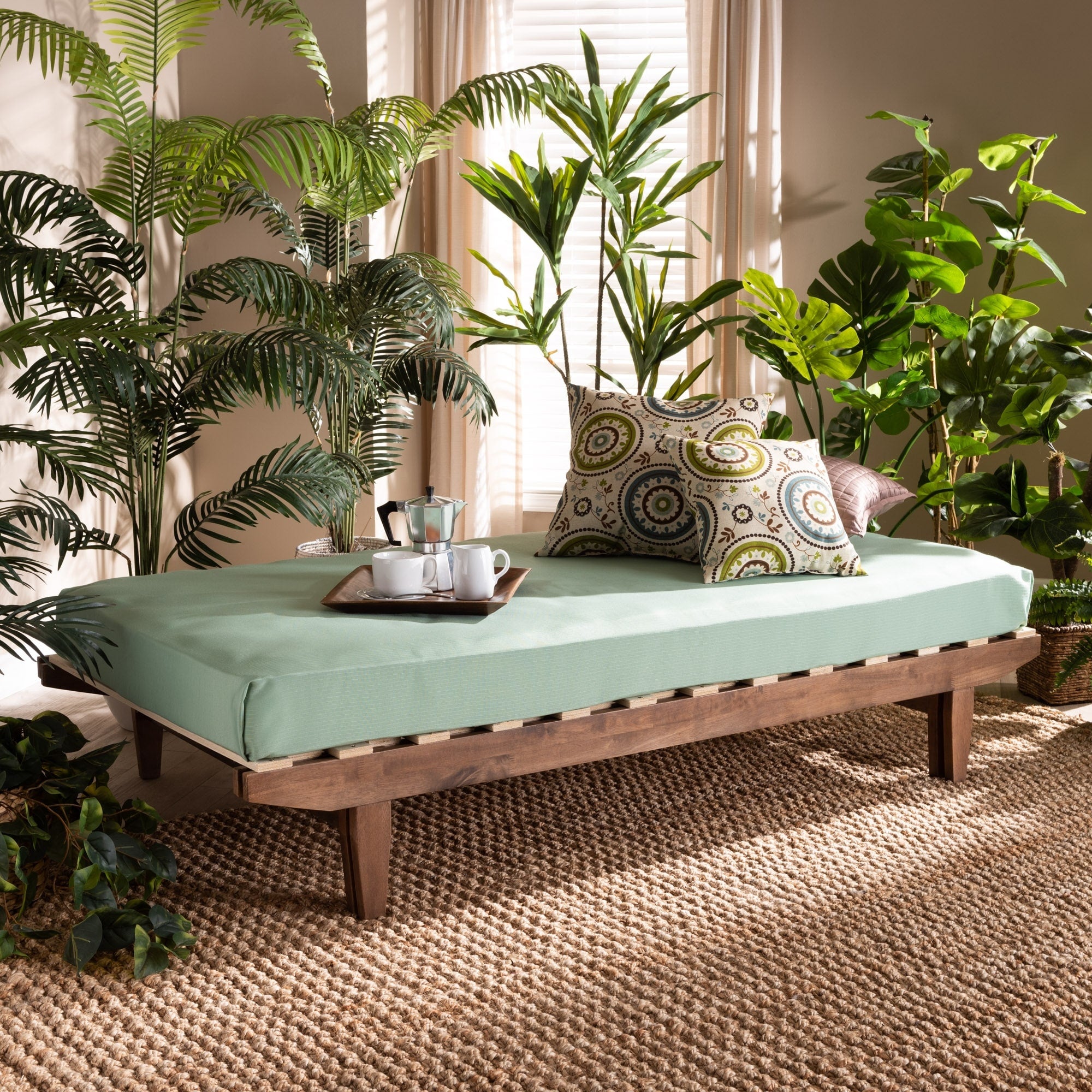 Hiro Modern And Contemporary Expandable Twin To King Bed Frame