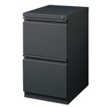 Hirsh 20 Inch Deep Steel Mobile Two Drawer File Pedestal With Lock