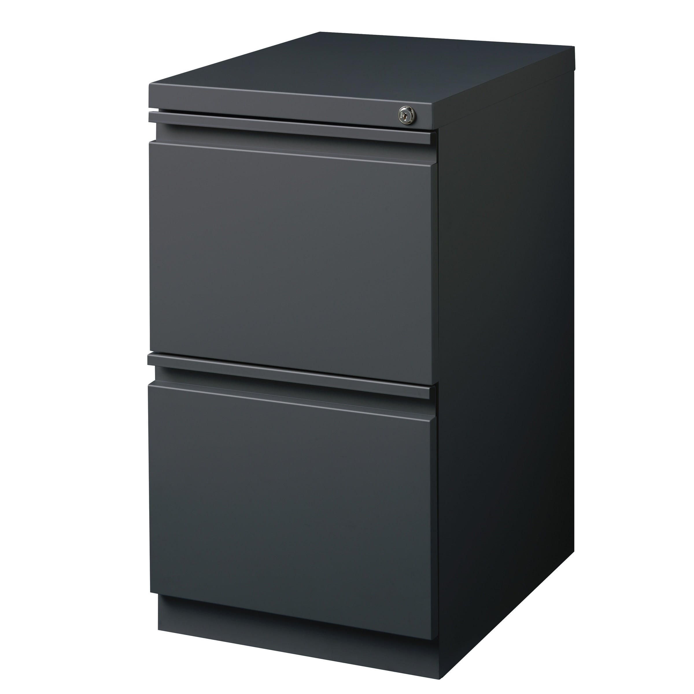 Hirsh 20 Inch Deep Steel Mobile Two Drawer File Pedestal With Lock