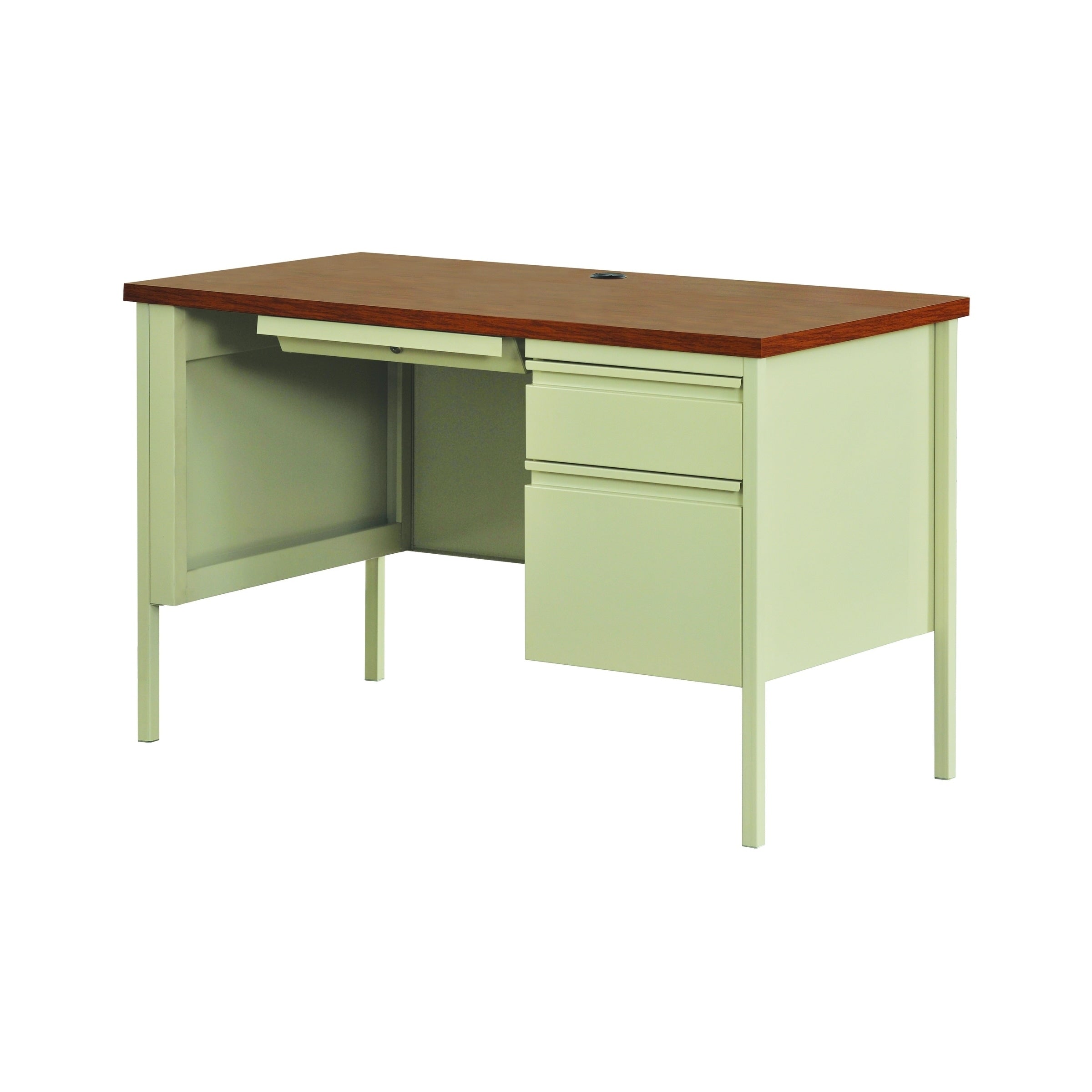 Hirsh 24 D X 45 W Industrial Single Pedestal Office Desk