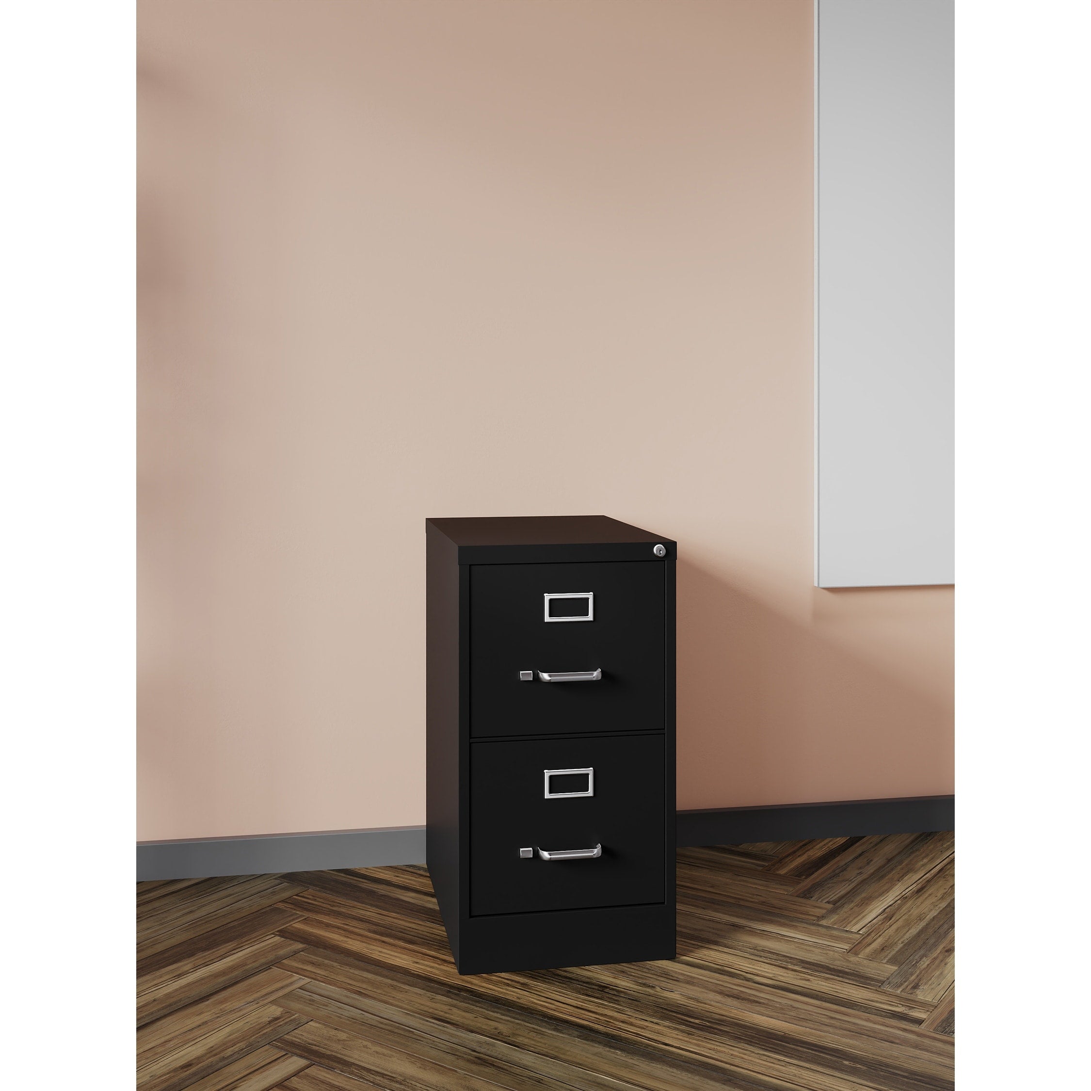 Hirsh 2 Drawer Letter Size Commercial Vertical File Cabinet