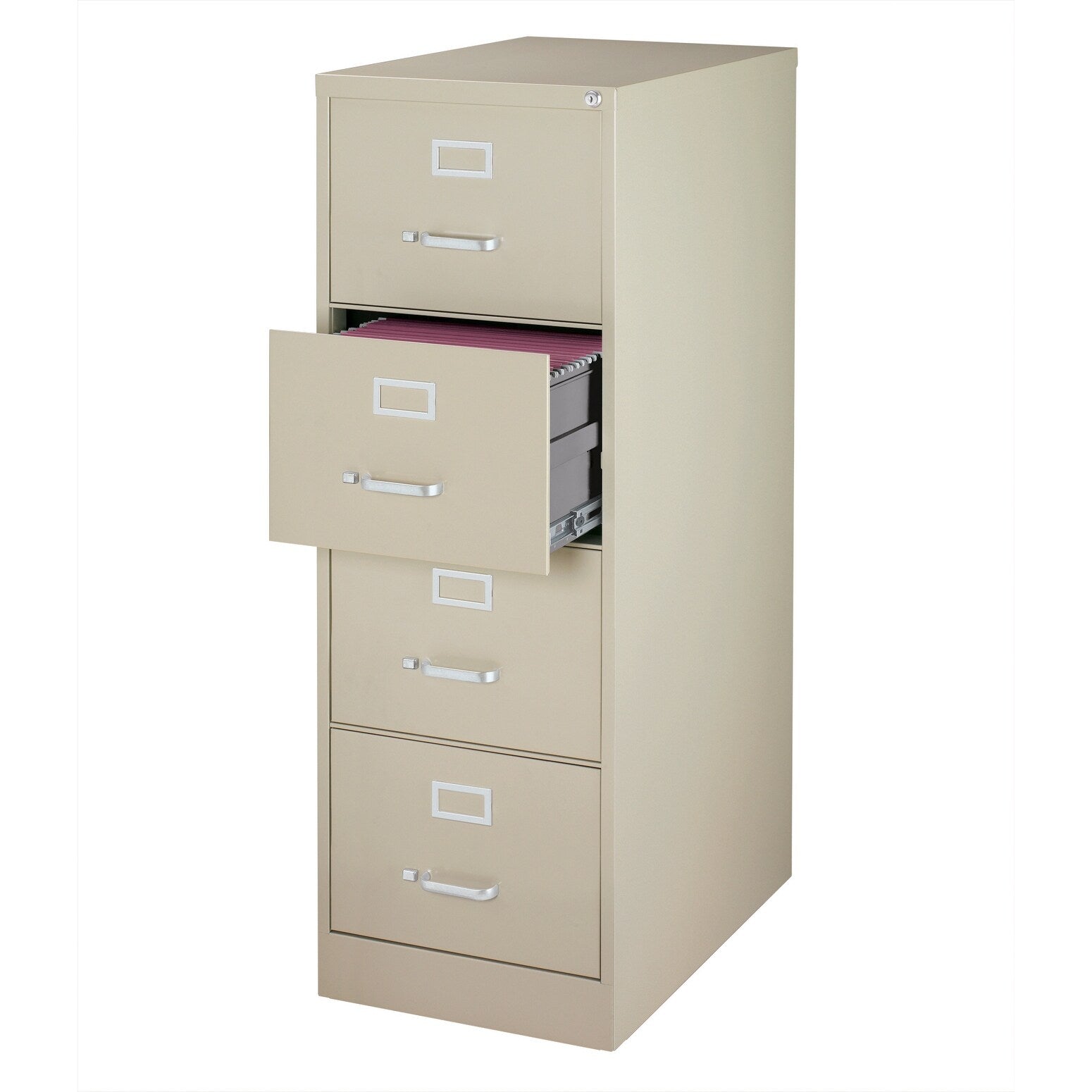 Hirsh 26.5 Inch Deep 4 Drawer Legal Size Commercial Vertical File Cabinet