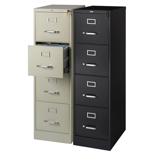 Hirsh Commercial 22 D 4 Drawer Letter Vertical File Cabinet