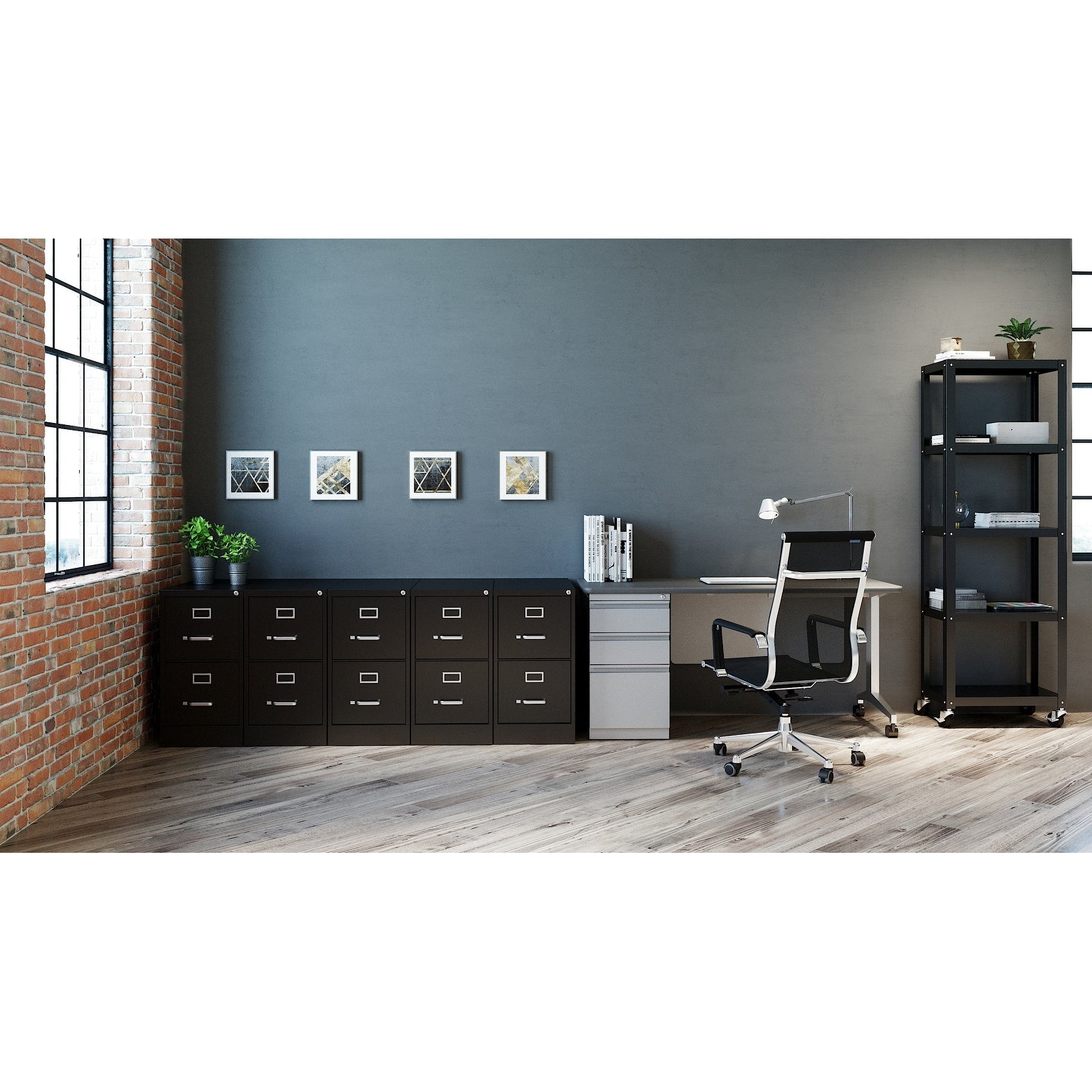 Hirsh Commercial 22 Deep 2 Drawer Letter Vertical File Cabinet